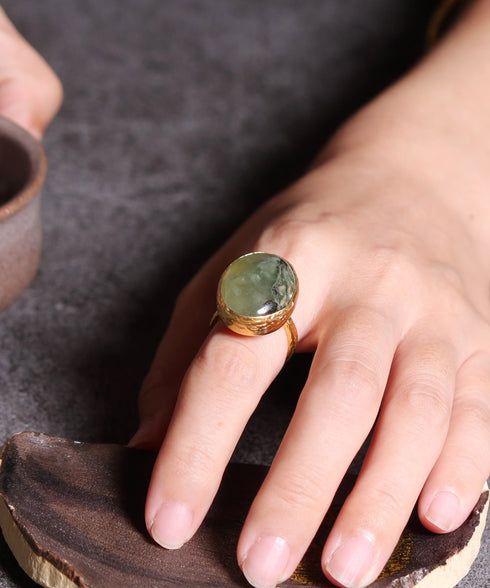 リング 指輪 天然石 オーバル アンリファインド ANTICO ARN006
