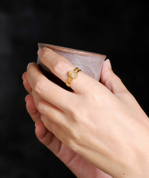 リング 指輪 天然石 オーバル アンリファインド ANTICO ARN007