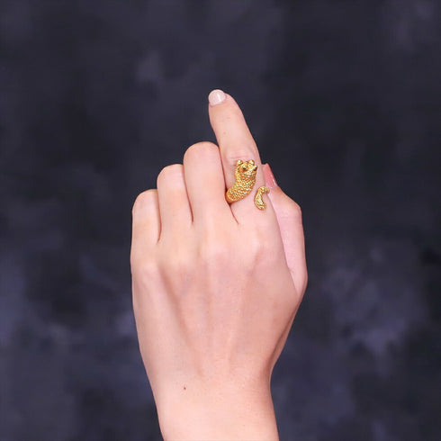 リング 指輪 猫 ANTICO ARN009