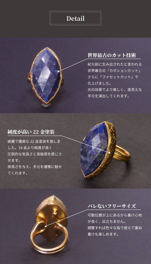 リング 指輪 天然石 マーキス アンリファインド ANTICO ARN014