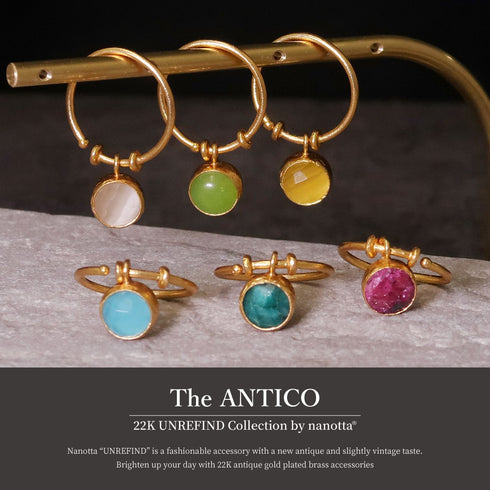 リング 指輪 天然石 ラウンド アンリファインド ANTICO ARN015