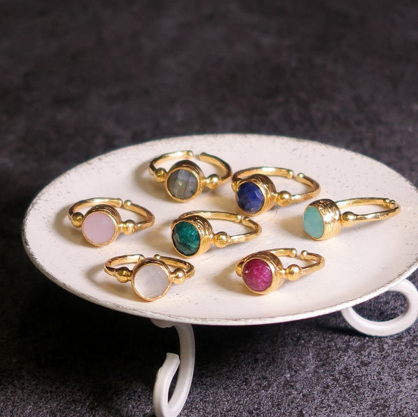 ナノッタ 指輪 アクアカルセドニー ARN016-AQUACH