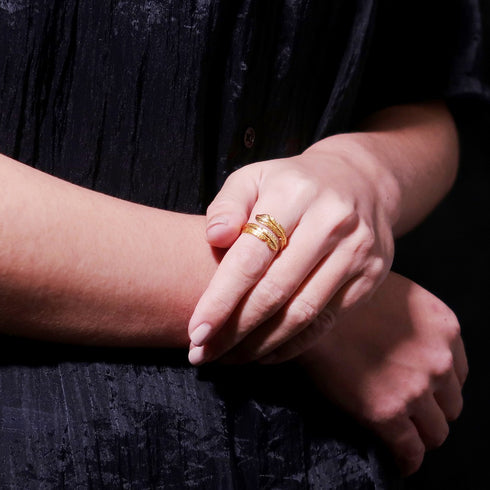 リング 指輪 フェザー ANTICO ARN018