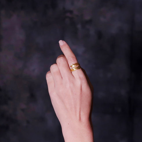 リング 指輪 フェザー ANTICO ARN018