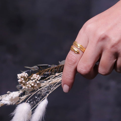 リング 指輪 フェザー ANTICO ARN018