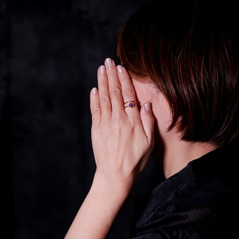 リング 指輪 天然石 ラウンド アンリファインド ANTICO ARN022