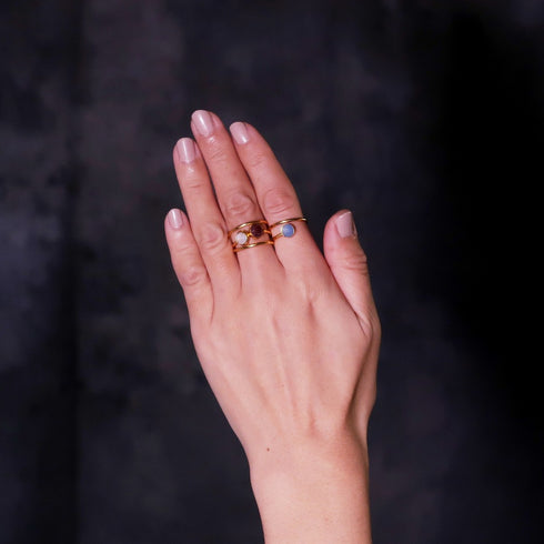 リング 指輪 天然石 ラウンド アンリファインド ANTICO ARN022