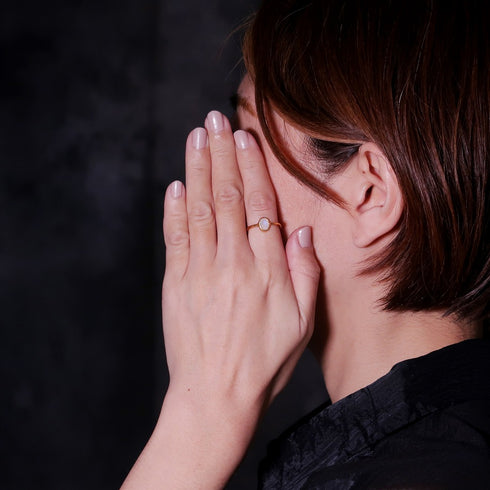 リング 指輪 天然石 オーバル アンリファインド ANTICO ARN024