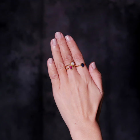 リング 指輪 天然石 オーバル アンリファインド ANTICO ARN024