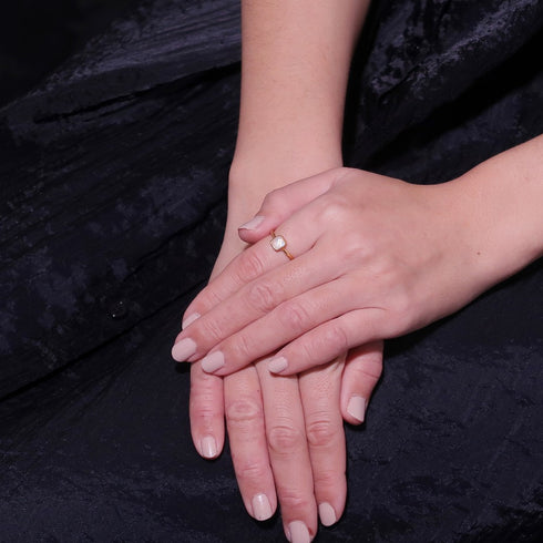 リング 指輪 天然石 スクエア アンリファインド ANTICO ARN025