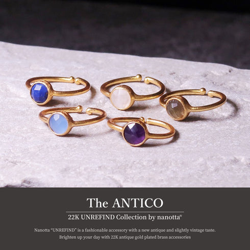リング 指輪 天然石 ラウンド アンリファインド ANTICO ARN026