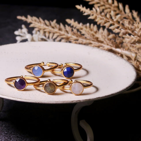 リング 指輪 天然石 ラウンド アンリファインド ANTICO ARN026