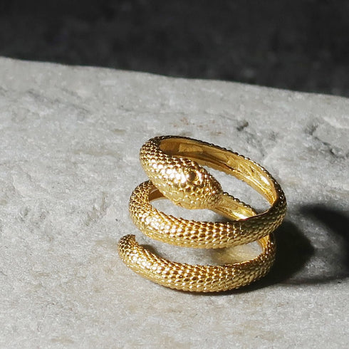 ナノッタ 指輪 スネーク GD ARN033-GD