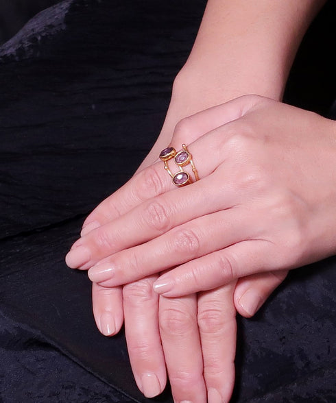 リング 指輪 天然石 オーバル アンリファインド ANTICO ARN040