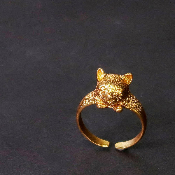 ナノッタ 指輪 猫 GD ARN043-GD