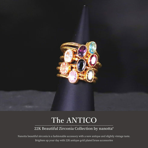 リング 指輪 オーバル ビューティフルジルコニア ANTICO ARN046