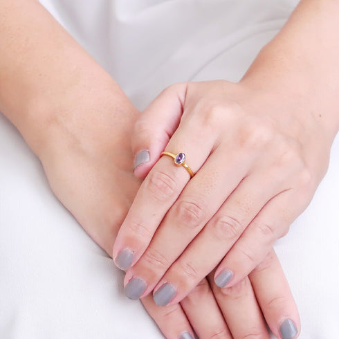 リング 指輪 オーバル ビューティフルジルコニア ANTICO ARN046