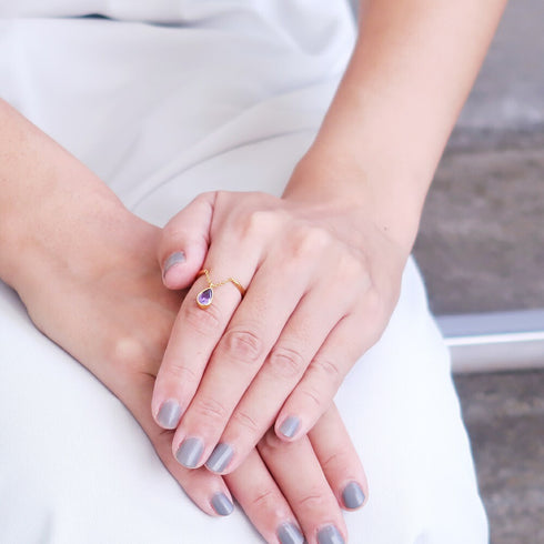 リング 指輪 オーバル チェーン ビューティフルジルコニア ANTICO ARN047