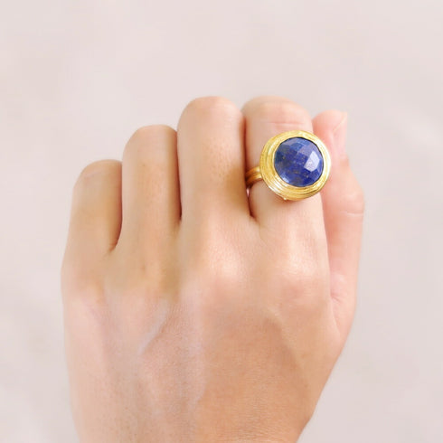 リング 指輪 天然石 ラウンド アンリファインド ANTICO ARN049