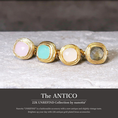 リング 指輪 天然石 スクエア アンリファインド ANTICO ARN051