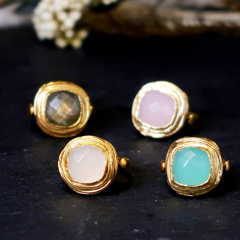 ナノッタ 指輪 アクアカルセドニー ARN051-AQUACH