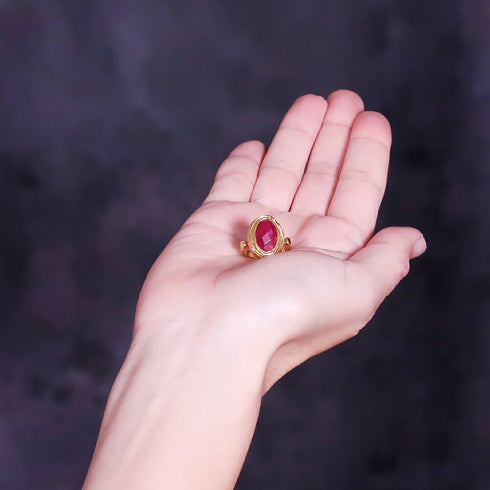 リング 指輪 天然石 オーバル アンリファインド ANTICO ARN052