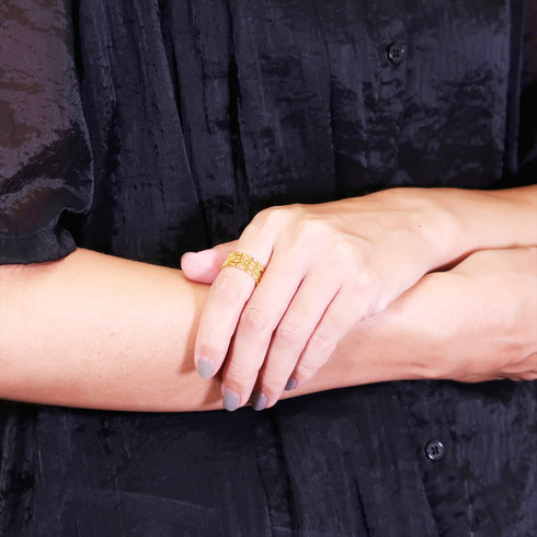 リング 指輪 レース 透かし ANTICO ARN056