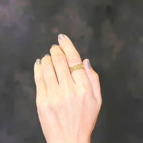 リング 指輪 レース 透かし ANTICO ARN057