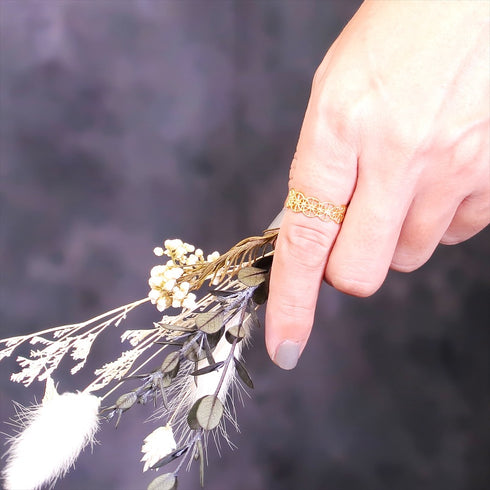 リング 指輪 レース 透かし ANTICO ARN057