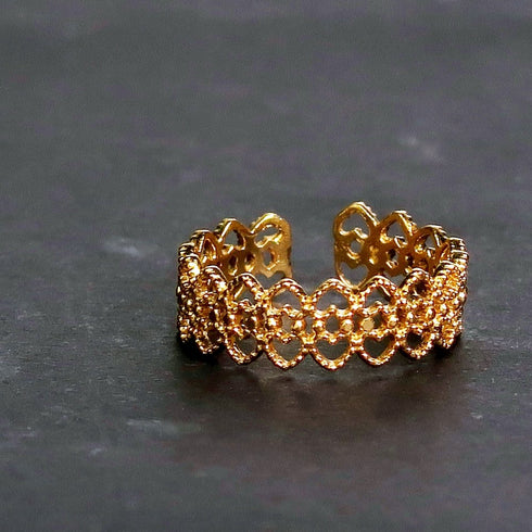 ナノッタ 指輪 ゴールド 透かし模様 ARN058-GD