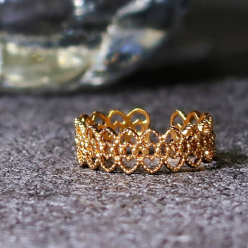 リング 指輪 レース 透かし ANTICO ARN058