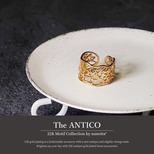 リング 指輪 透かし 花 ANTICO ARN059