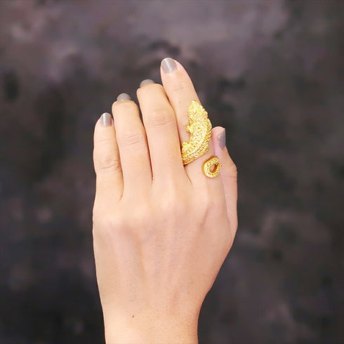 リング 指輪 リザード ANTICO ARN064