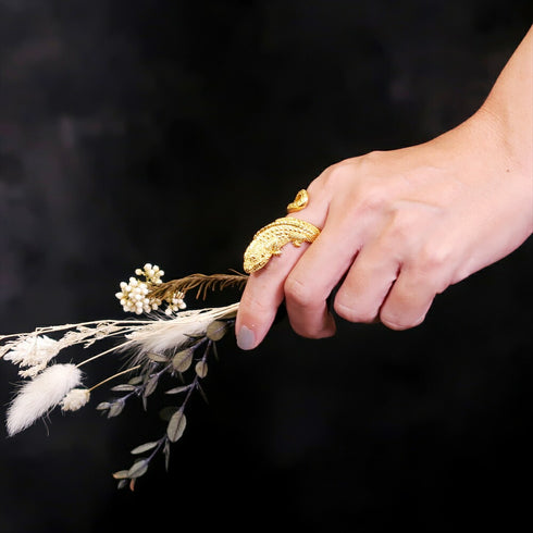 リング 指輪 リザード ANTICO ARN064