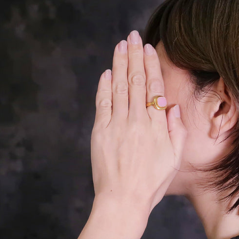 リング 指輪 天然石 スクエア アンリファインド ANTICO ARN066