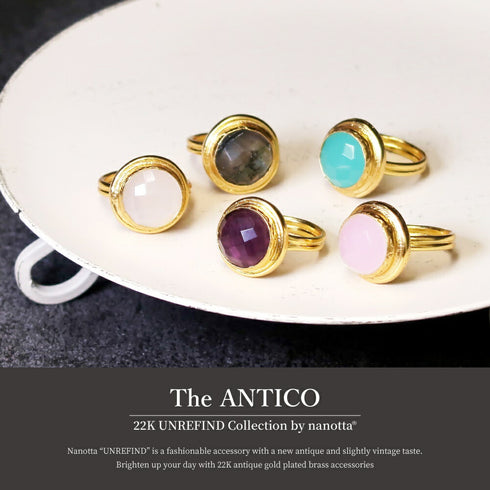 リング 指輪 天然石 ラウンド アンリファインド ANTICO ARN067