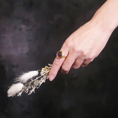 リング 指輪 天然石 ラウンド アンリファインド ANTICO ARN067