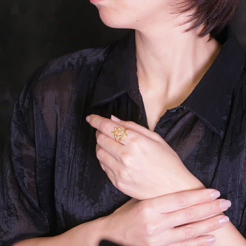 リング 指輪 リーフ ANTICO ARN069