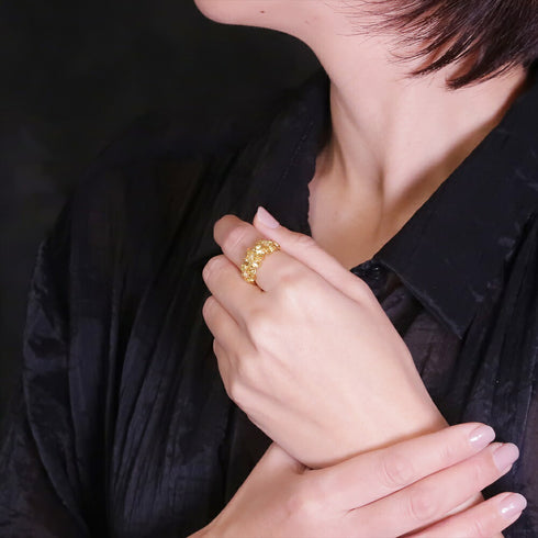 リング 指輪 パール ラウンド 花 ビューティフルジルコニア ANTICO ARN070