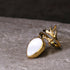 リング 指輪 天然石 シェル ティアドロップ フォークリング アンリファインド ANTICO ARN080