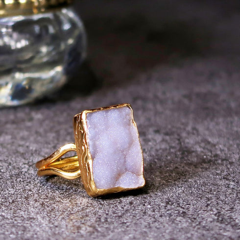 ナノッタ 指輪 ドゥルージーカルセドニー ARN083-DRUZYC