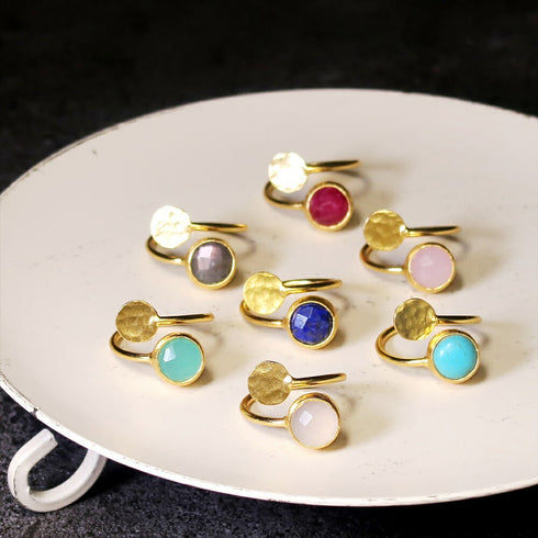 ナノッタ 指輪 アクアカルセドニー ARN084-AQUACH