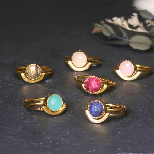 ナノッタ 指輪 アクアカルセドニー ARN086-AQUACH