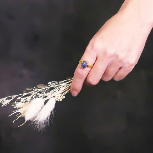 リング 指輪 天然石 レクタングル アンリファインド ANTICO ARN092