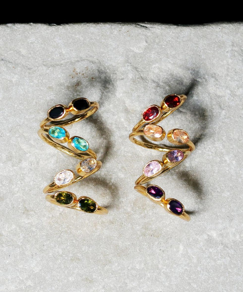 リング 指輪 オーバル フォークリング ビューティフルジルコニア ANTICO ARN095