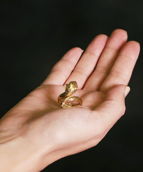 リング 指輪 スネーク 蛇 ANTICO ARN097