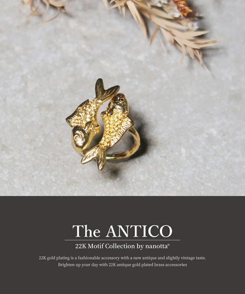 リング 指輪 フォークリング フィッシュ ANTICO ARN104