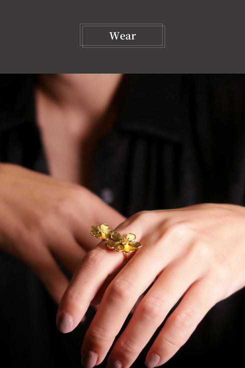 リング 指輪 フォークリング 花 ANTICO ARN107