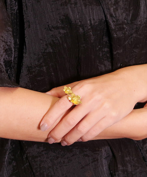 リング 指輪 フォークリング 花 ANTICO ARN107