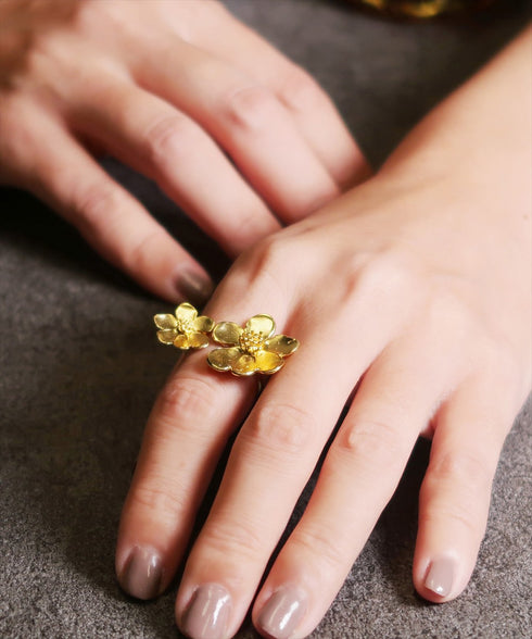 リング 指輪 フォークリング 花 ANTICO ARN107